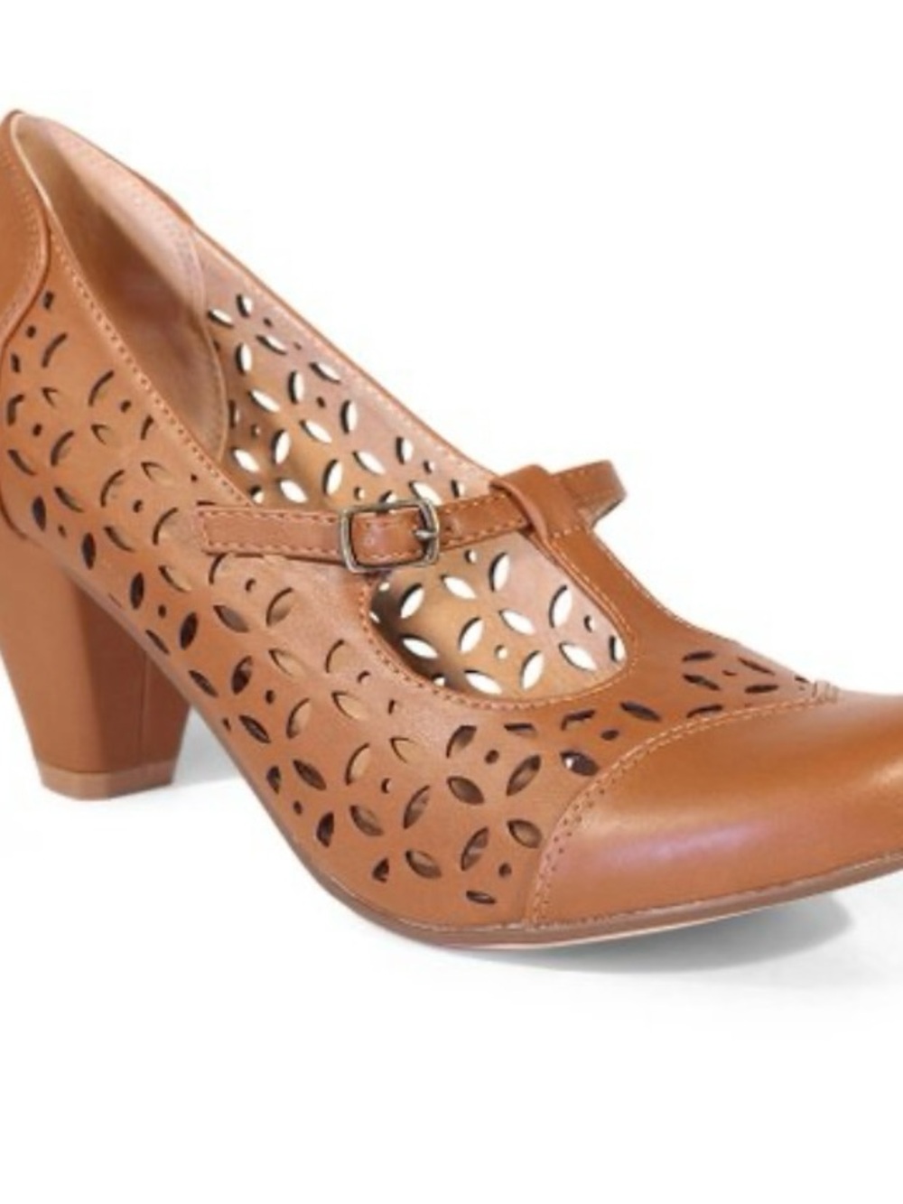 Chelsea Crew Women's Tan Cutout Mary Jane Heel new size 9